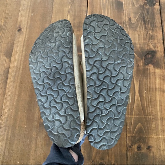 Birkenstock Arizona Big Buckle Sandcastle Nubuck Leather Sandals - Picture 15 of 15